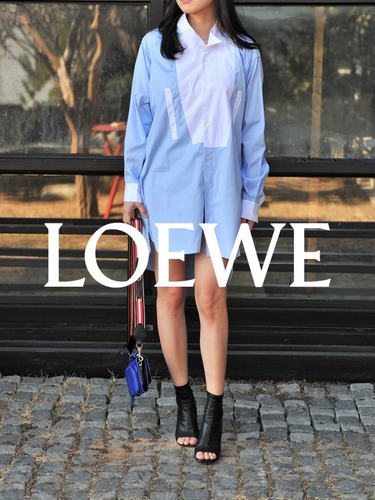 로에베 언밸런스 코튼 셔츠 드레스 - LOEWE 정품