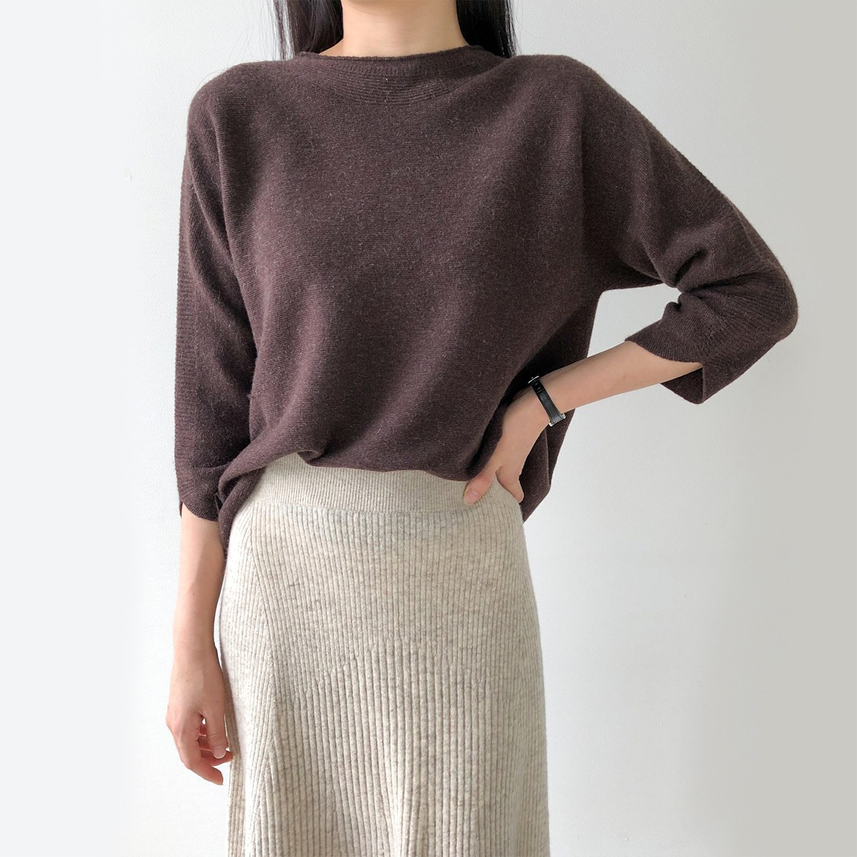 Whole Garment Mary Knowle Dolman Knit T-shirt (EXTRA FINE)