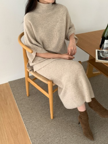 Whole Garment Alpaca Molly Wool Knit Skirt Skirt (Baby Alpaca)